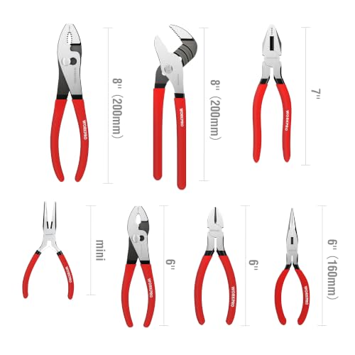 WORKPRO 7-Piece Professional Pliers Set for DIY & Home Repair