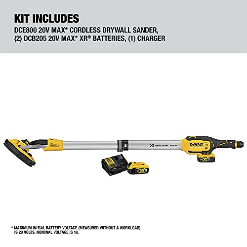 20V MAX 9-Inch Drywall Sander Kit with 2x5Ah Batteries