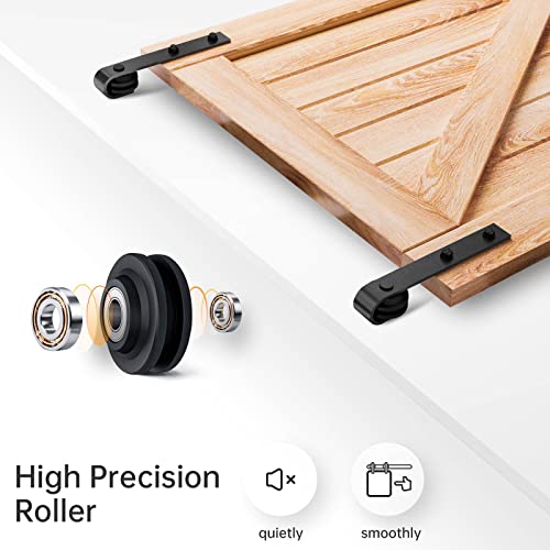 EaseLife Heavy-Duty Sliding Barn Door Track Hardware Kit
