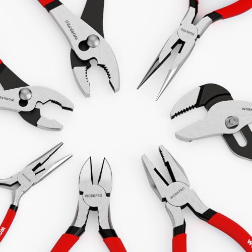 WORKPRO 7-Piece Professional Pliers Set for DIY & Home Repair