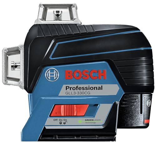 BOSCH PRO GLL3-330CG 12V 360° Green-Beam 3-Plane Laser