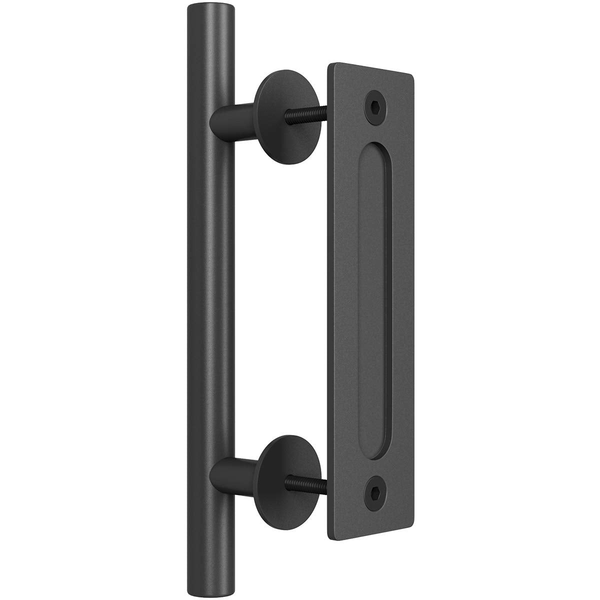 SMARTSTANDARD 12-Inch Heavy-Duty Barn Door Handle Set