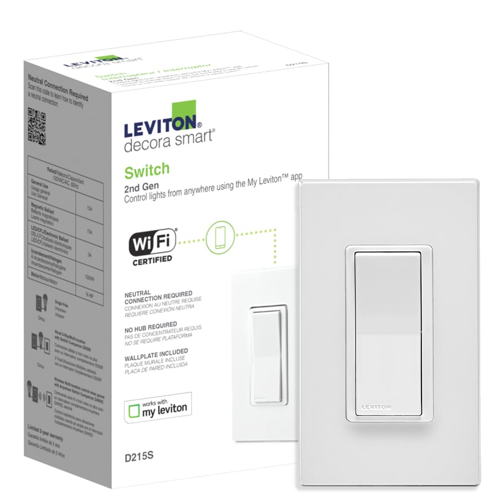 Leviton Decora Smart Wi-Fi Switch for Home Lighting