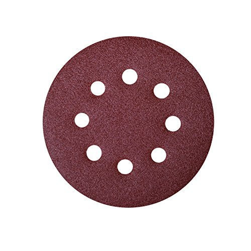 POWERTEC 6 Inch Sanding Discs – Hook and Loop, 6-Hole Aluminum Oxide Orbital Sander Pads, Woodworking & Paint Round Sandpaper for Random Orbital, Air, Pneumatic & DA Sanders
