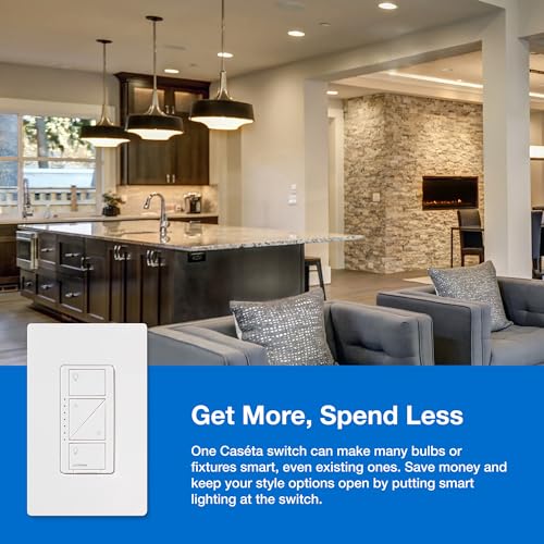 Lutron Caseta Smart Dimmer Starter Kit with Smart Hub