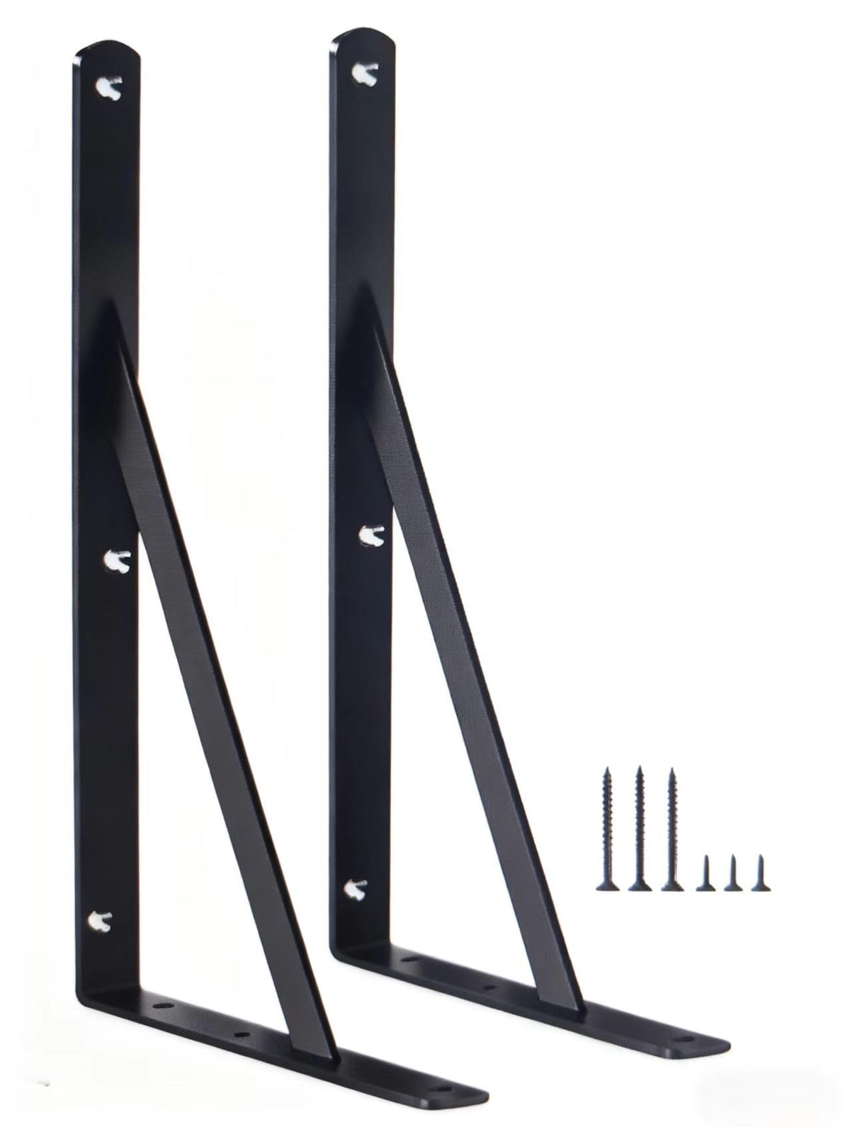 Heavy-Duty Shelf Support Angle Brackets with Screws