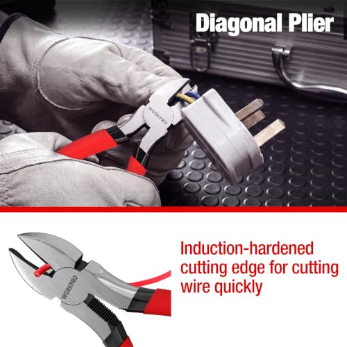 WORKPRO 7-Piece Professional Pliers Set for DIY & Home Repair