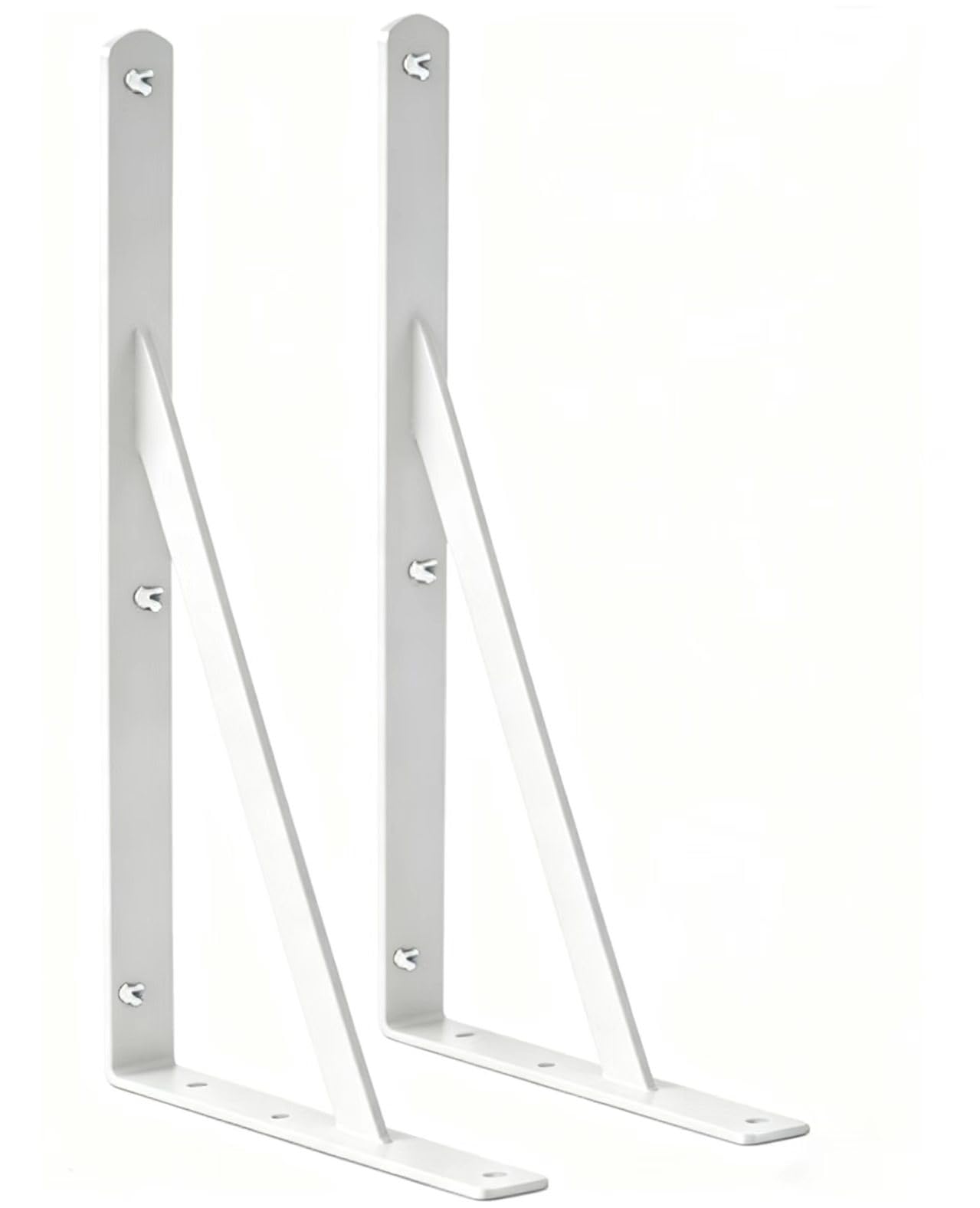 Heavy-Duty Shelf Support Angle Brackets with Screws