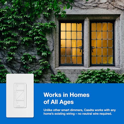 Lutron Caseta Smart Dimmer Starter Kit with Smart Hub
