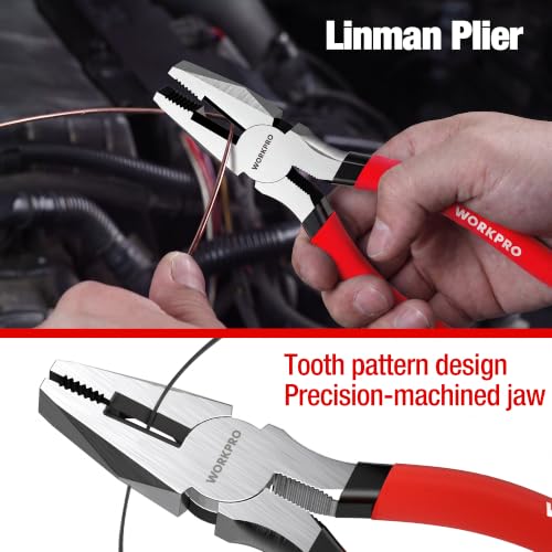 WORKPRO 7-Piece Professional Pliers Set for DIY & Home Repair