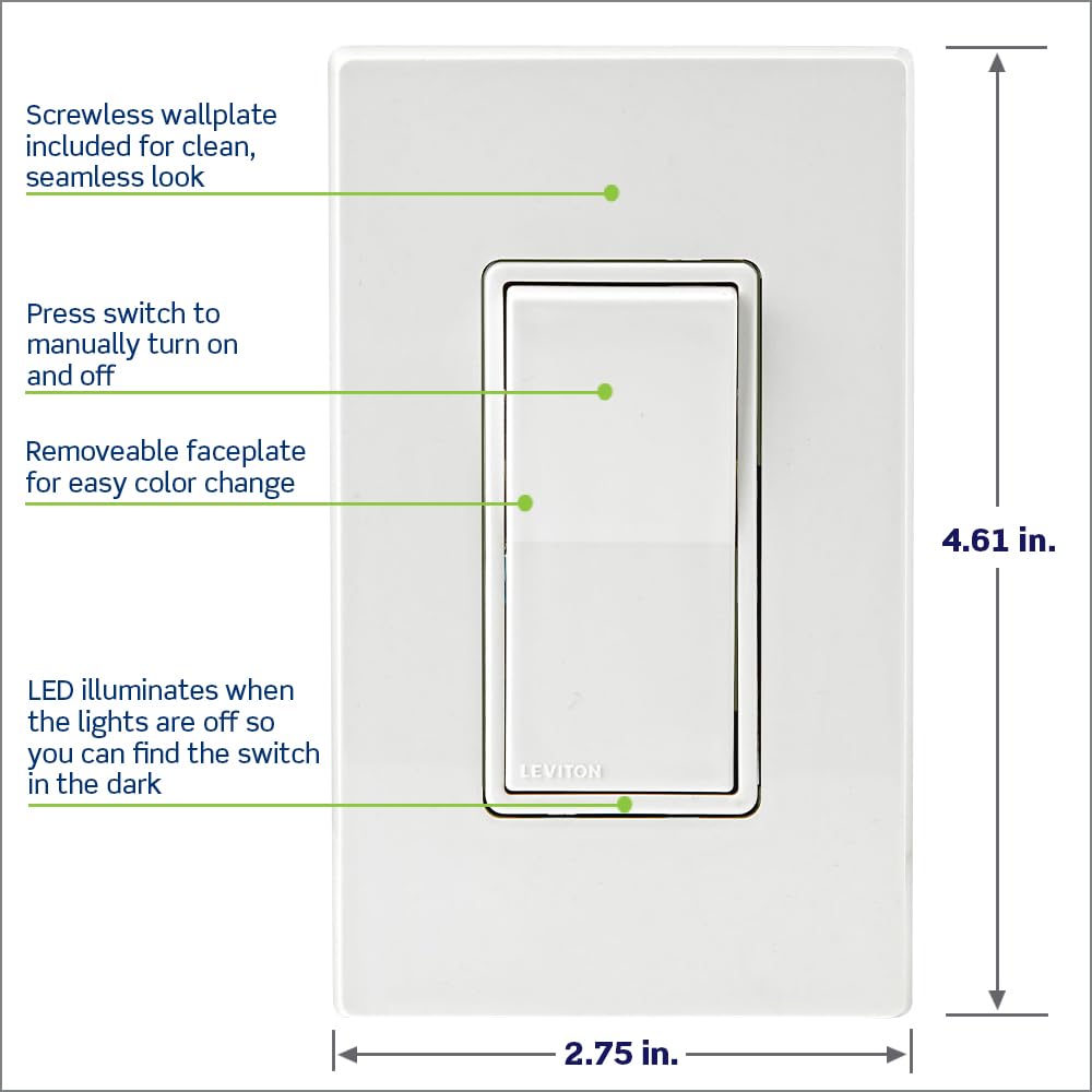 Leviton Decora Smart Wi-Fi Switch for Home Lighting