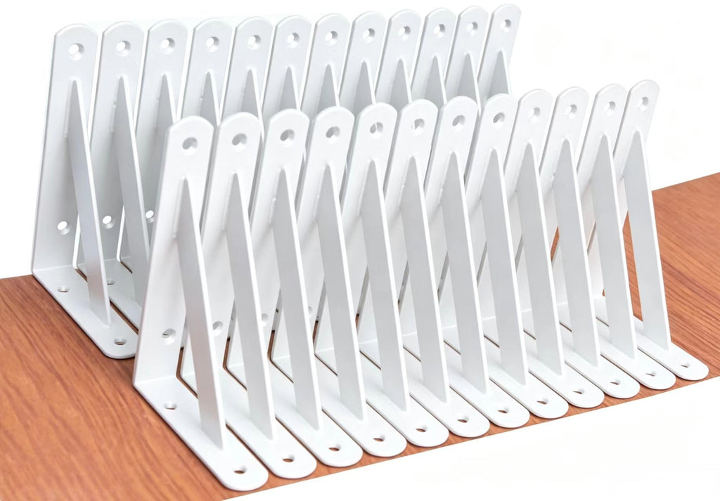 Heavy-Duty Shelf Support Angle Brackets with Screws