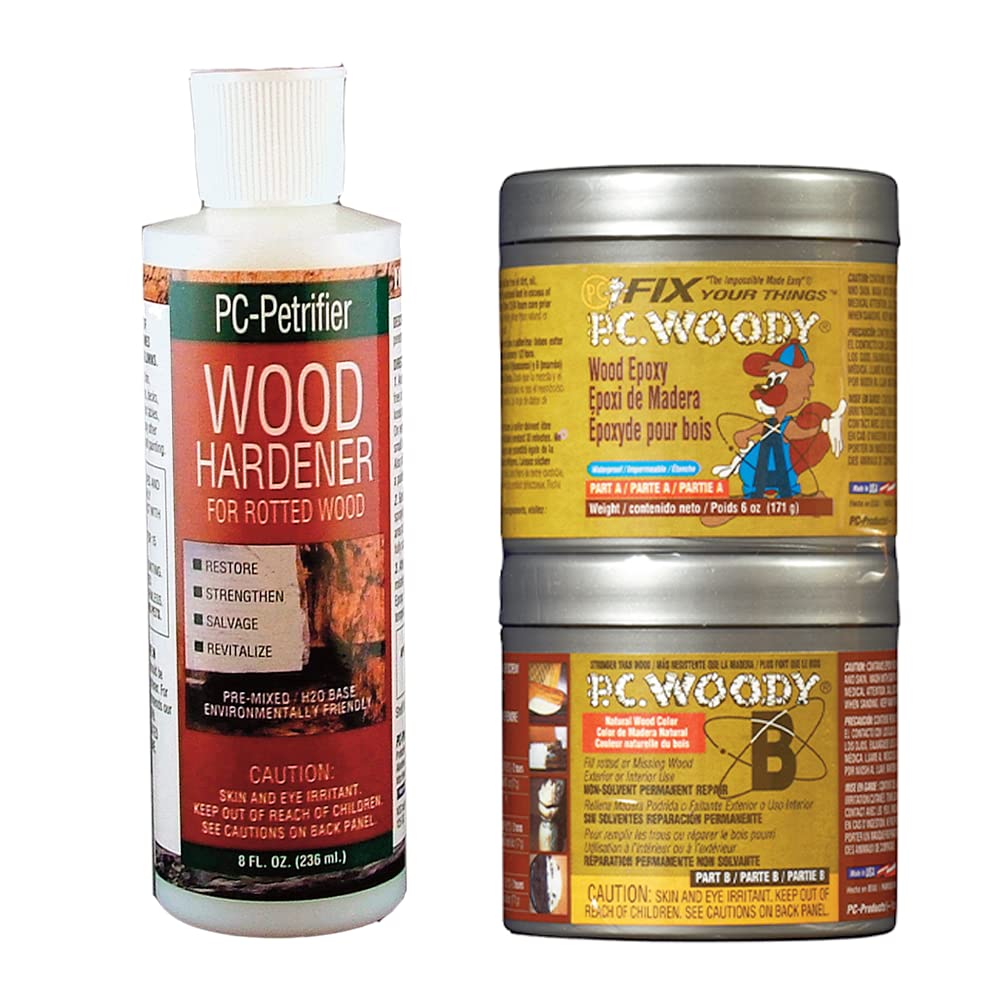 PC-Woody 23334 Two-Part Wood Repair Epoxy Paste 1.5 oz