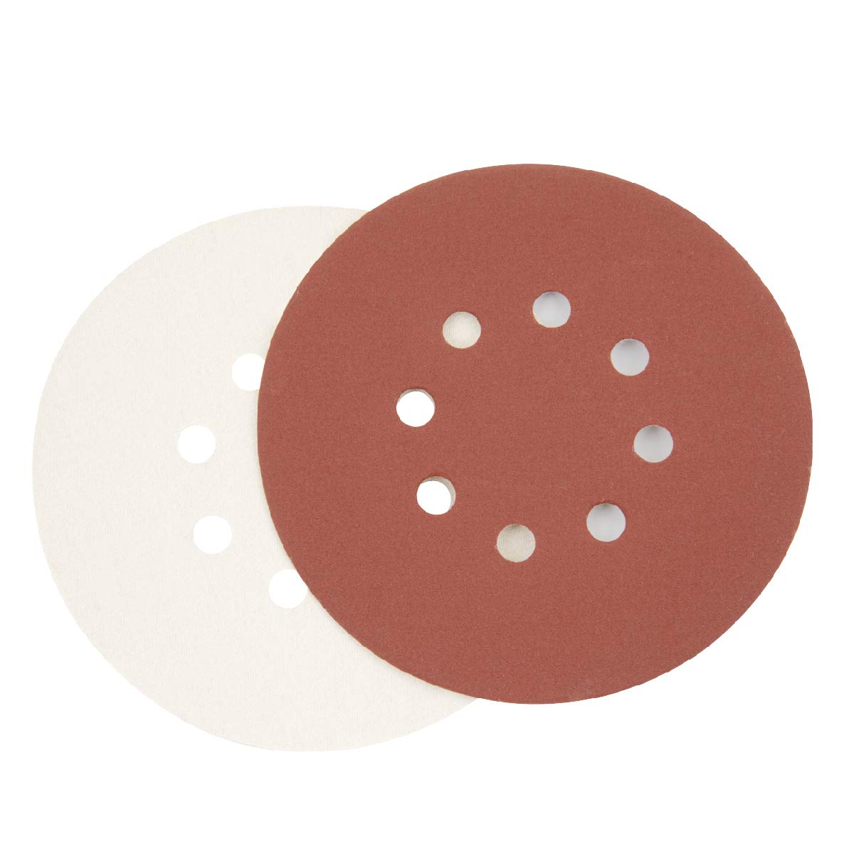 POWERTEC 6 Inch Sanding Discs – Hook and Loop, 6-Hole Aluminum Oxide Orbital Sander Pads, Woodworking & Paint Round Sandpaper for Random Orbital, Air, Pneumatic & DA Sanders
