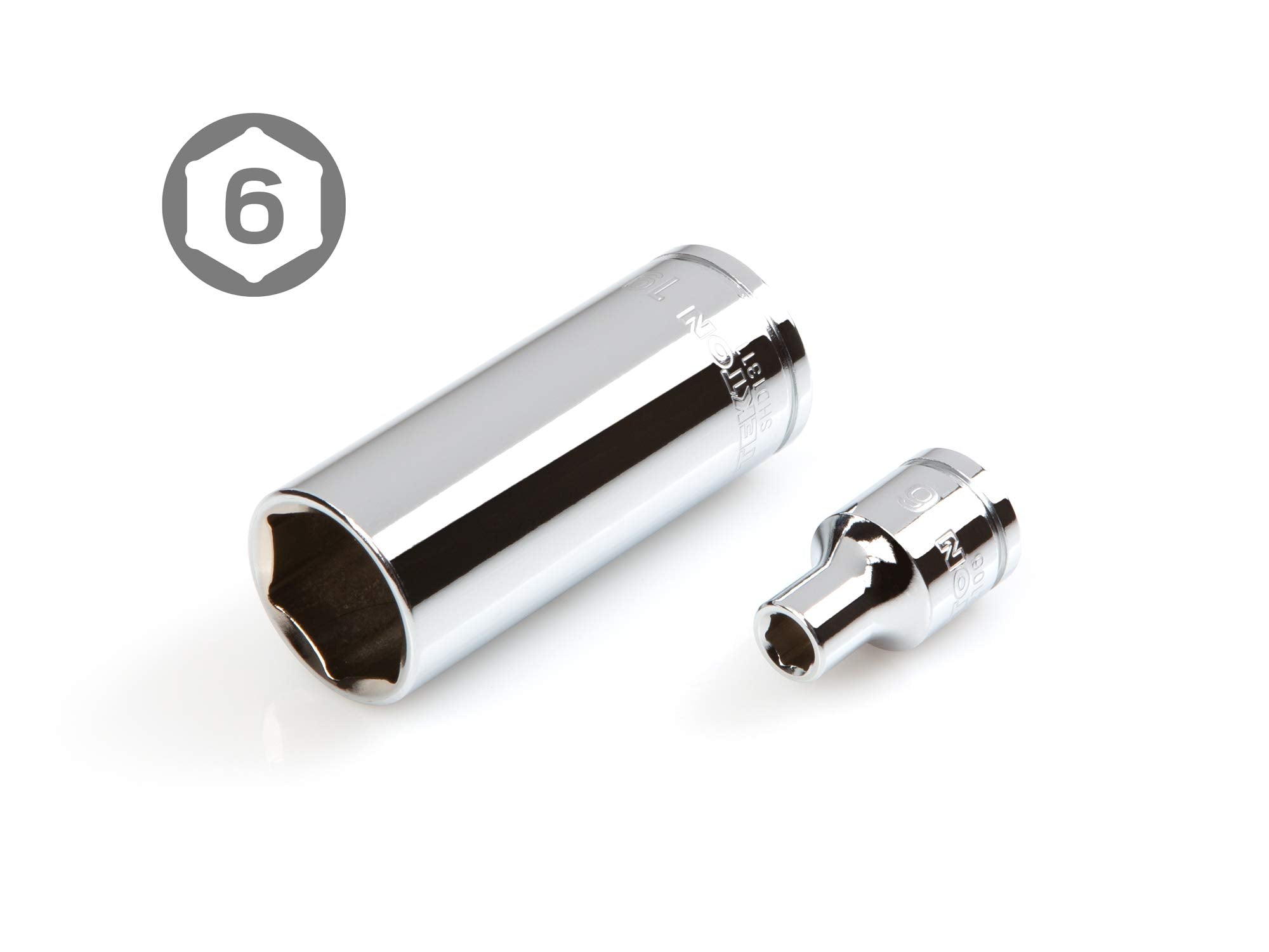 TEKTON 3/8-Inch Drive 6-Point Socket & Ratchet Set