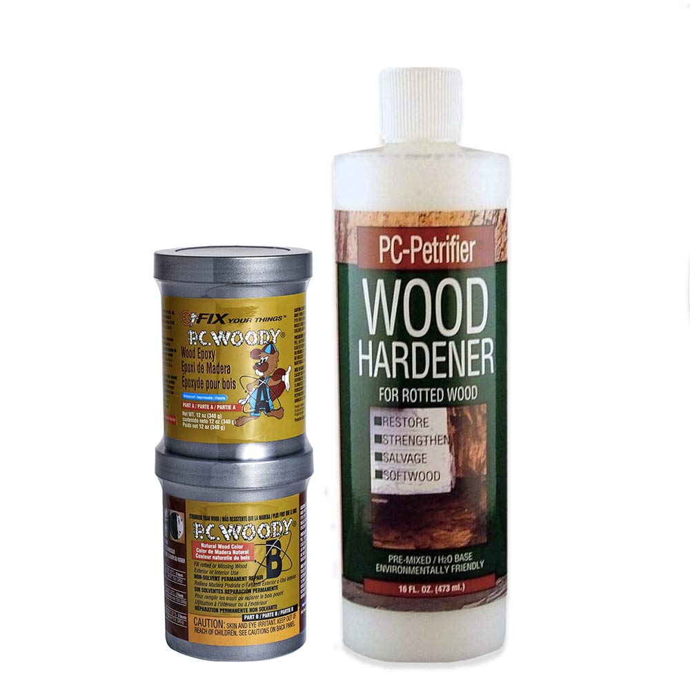 PC-Woody 23334 Two-Part Wood Repair Epoxy Paste 1.5 oz
