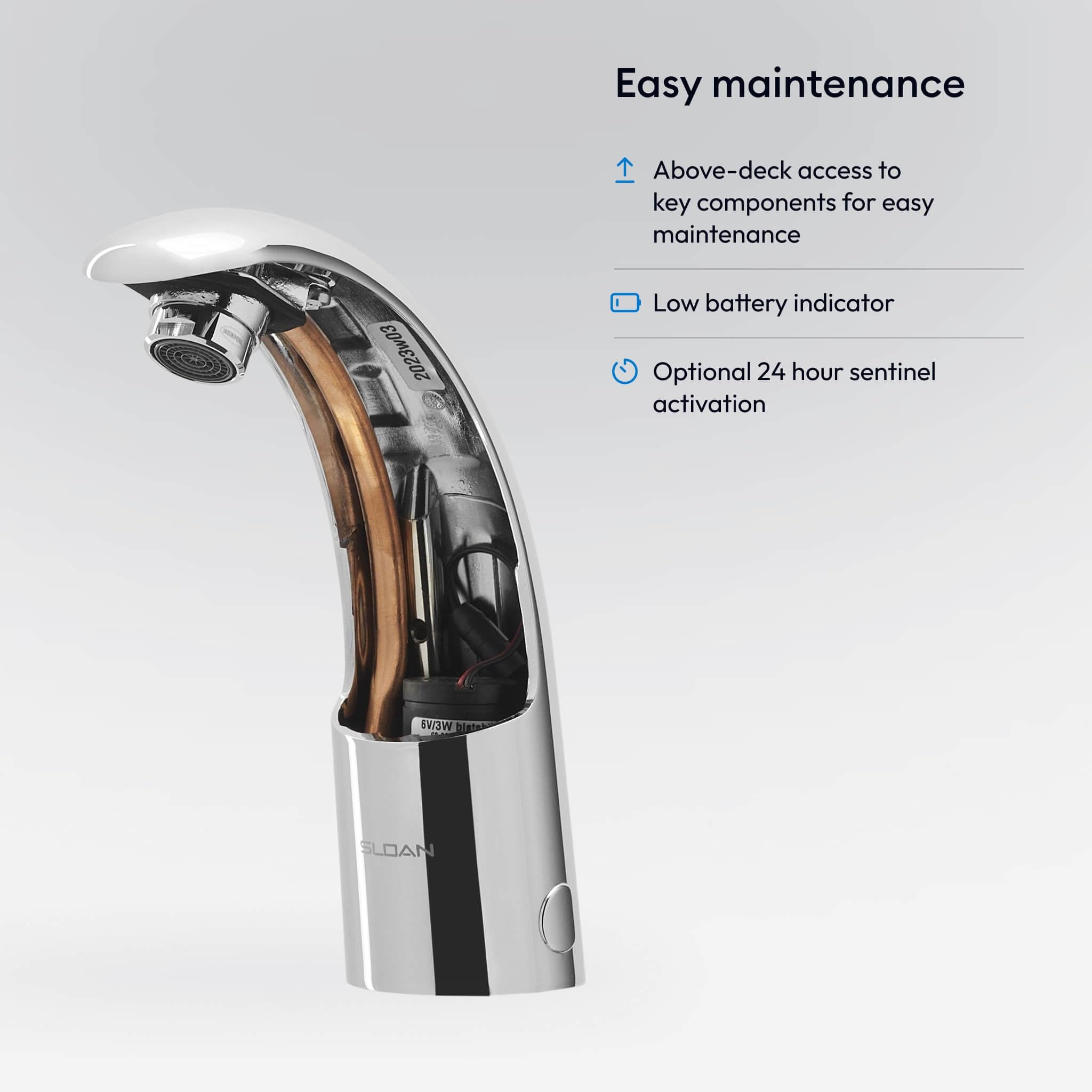 Sloan Optima EAF-150 Touchless Sensor Faucet with Hardware