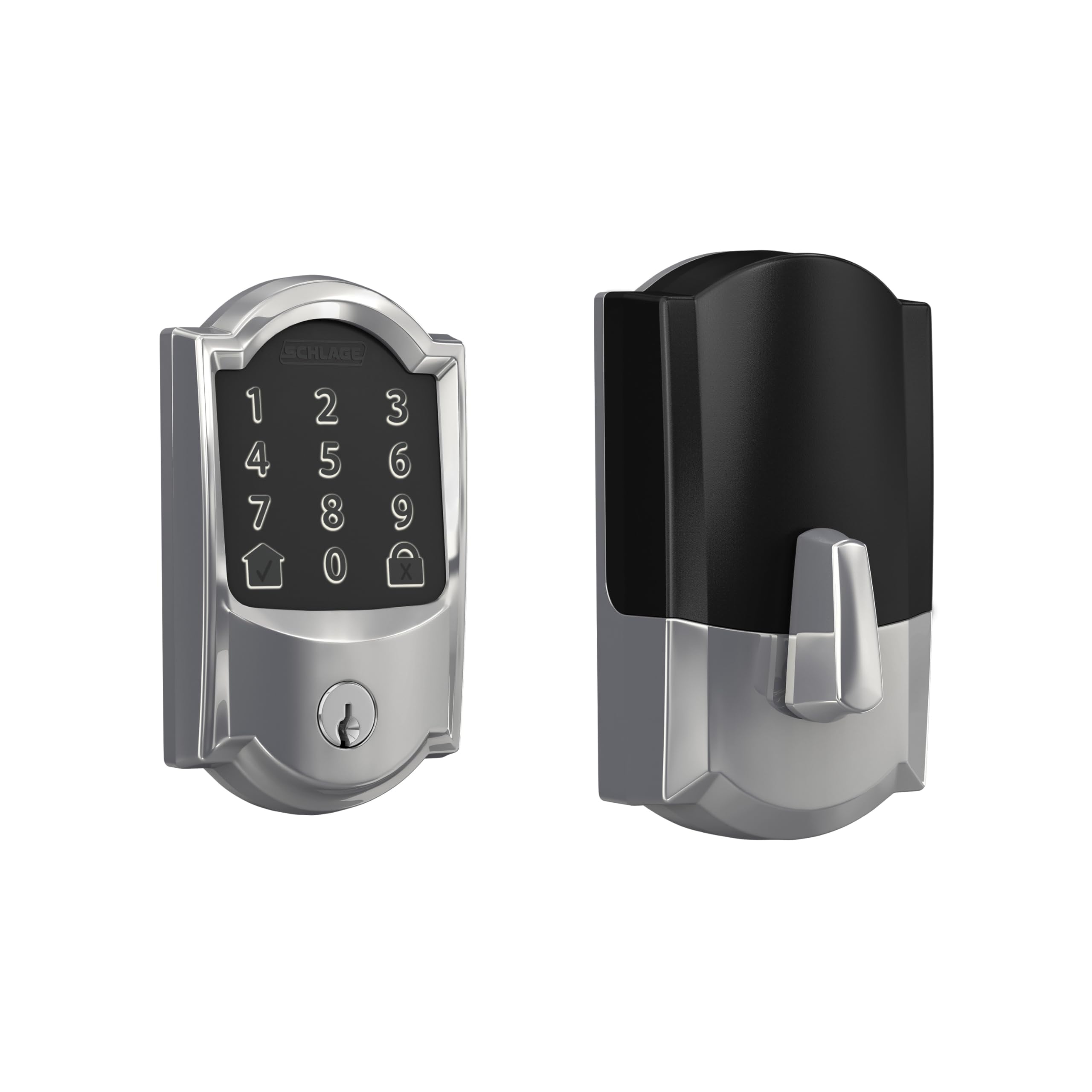 Schlage Encode Smart Wi-Fi Deadbolt Lock with Touchscreen Keypad, Keyless Front Door Entry, App Control, Alexa, Google Home and Airbnb Compatible