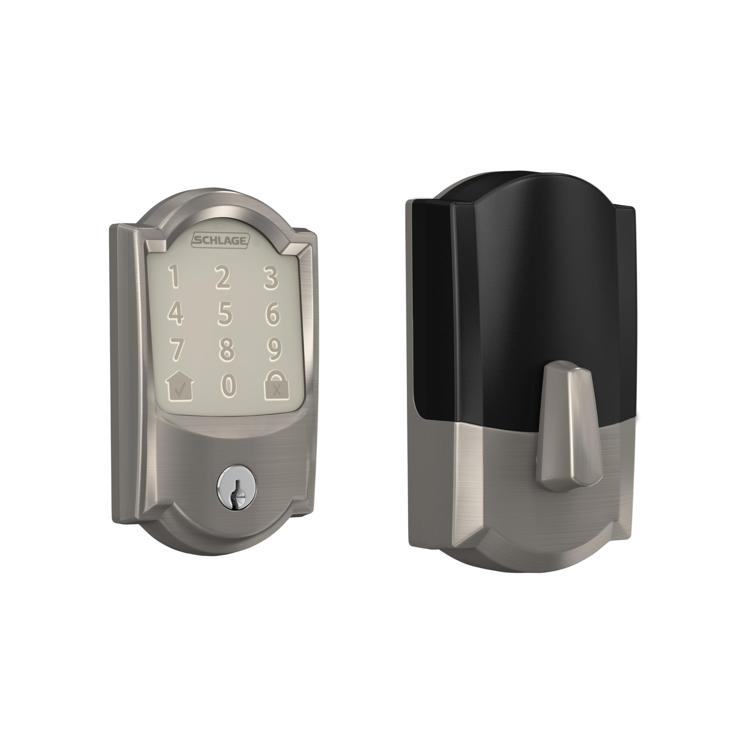 Schlage Encode Smart Wi-Fi Deadbolt Lock with Touchscreen Keypad, Keyless Front Door Entry, App Control, Alexa, Google Home and Airbnb Compatible