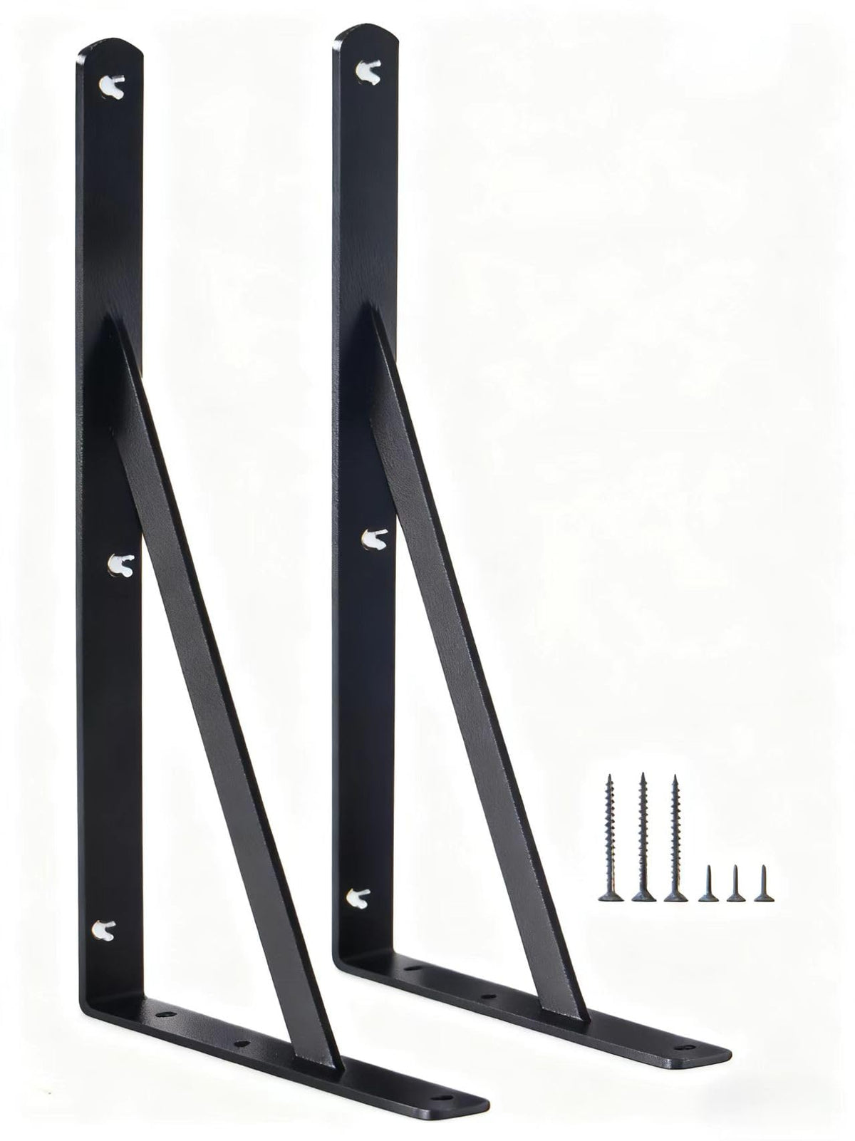 Heavy-Duty Shelf Support Angle Brackets with Screws