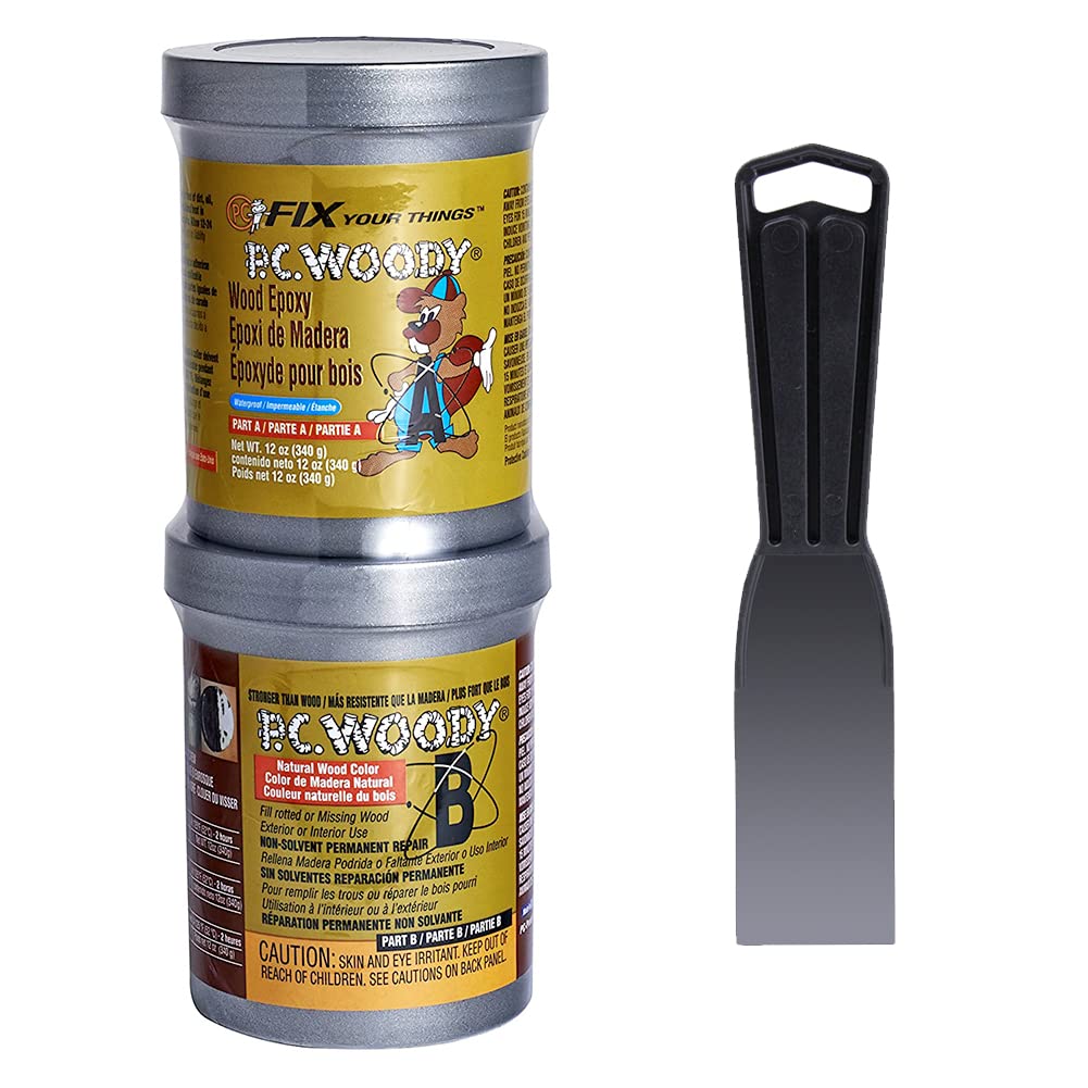 PC-Woody 23334 Two-Part Wood Repair Epoxy Paste 1.5 oz