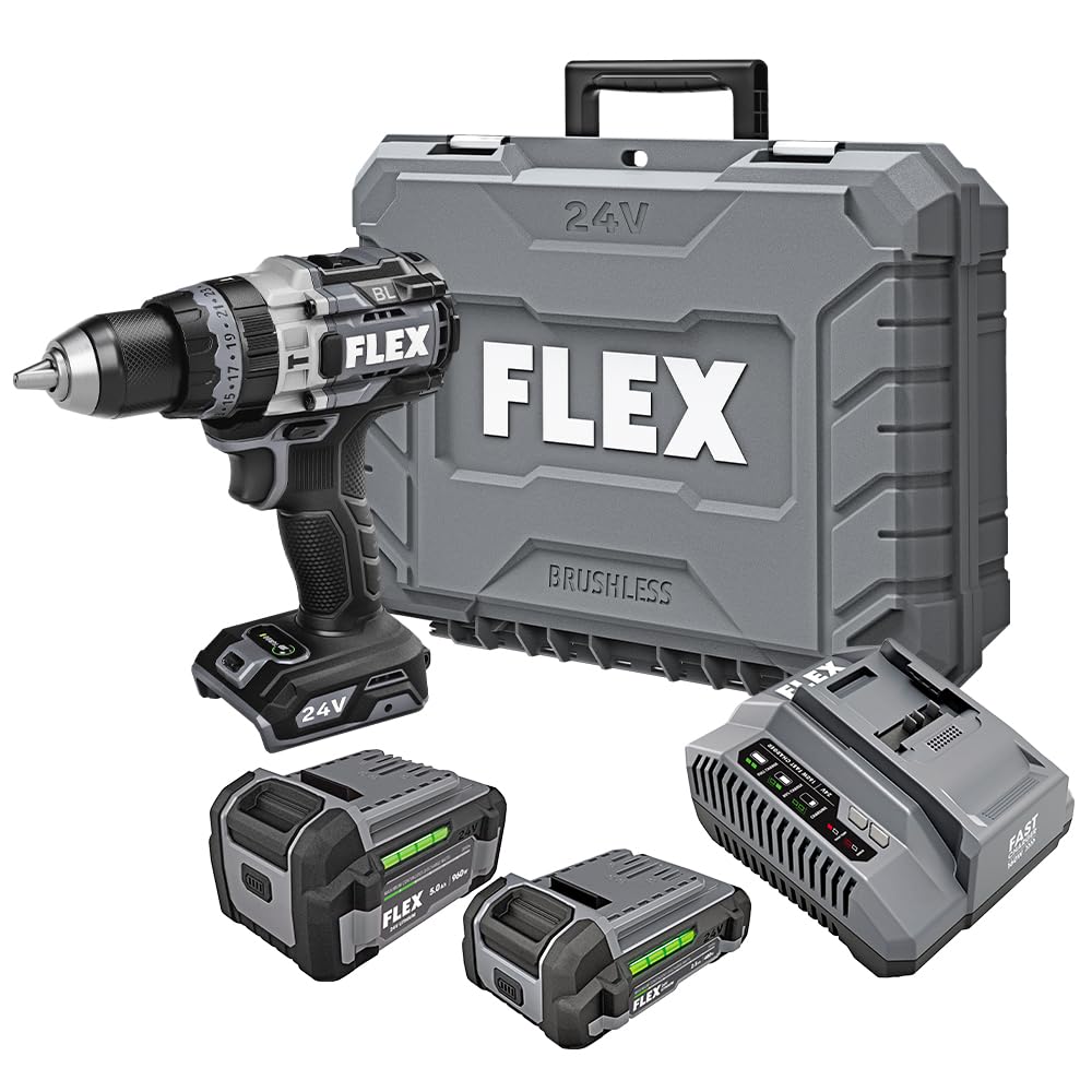 FLEX 24V Brushless 1/2-Inch 2-Speed Hammer Drill Kit