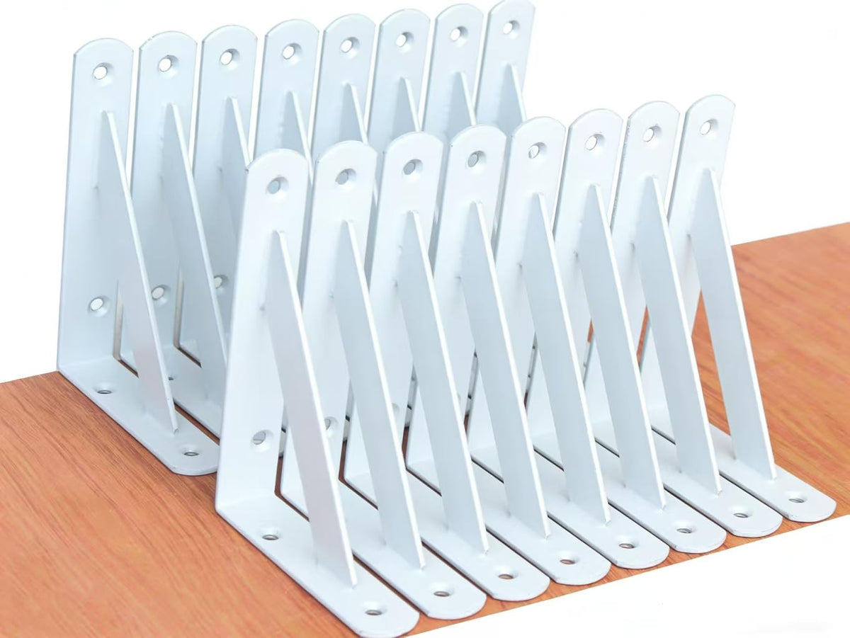 Heavy-Duty Shelf Support Angle Brackets with Screws