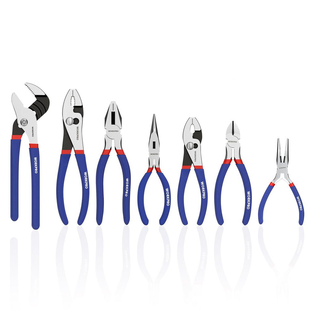 WORKPRO 7-Piece Professional Pliers Set for DIY & Home Repair