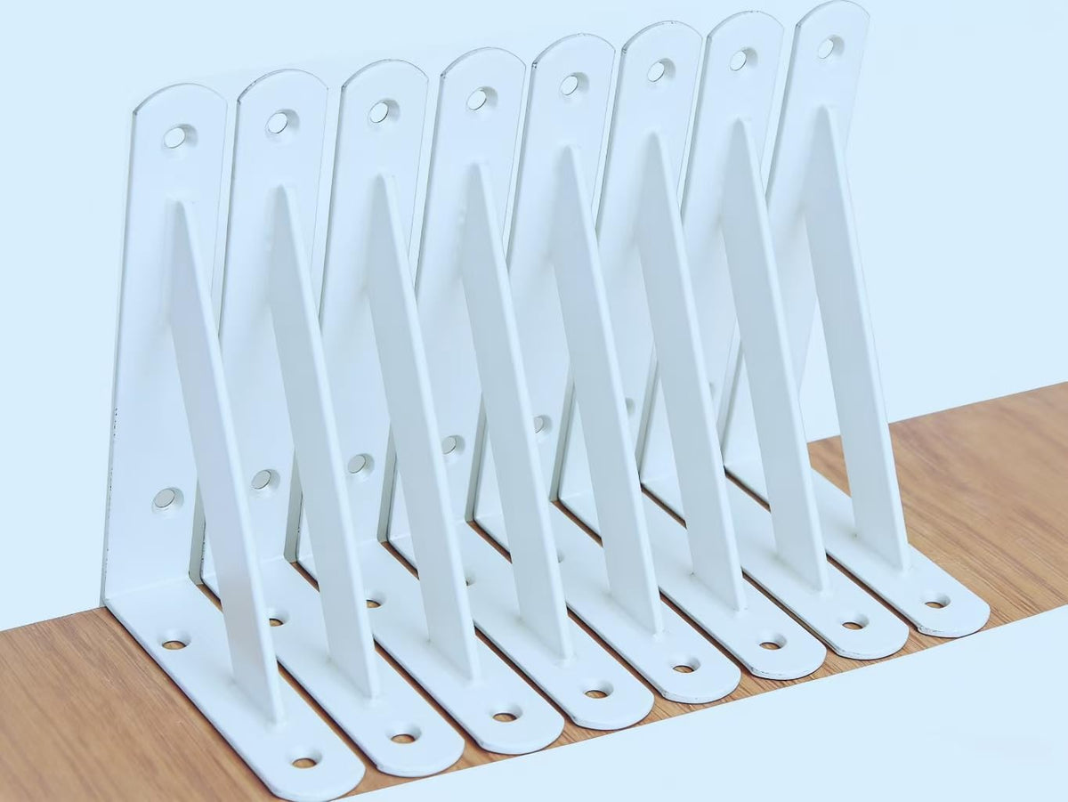 Heavy-Duty Shelf Support Angle Brackets with Screws