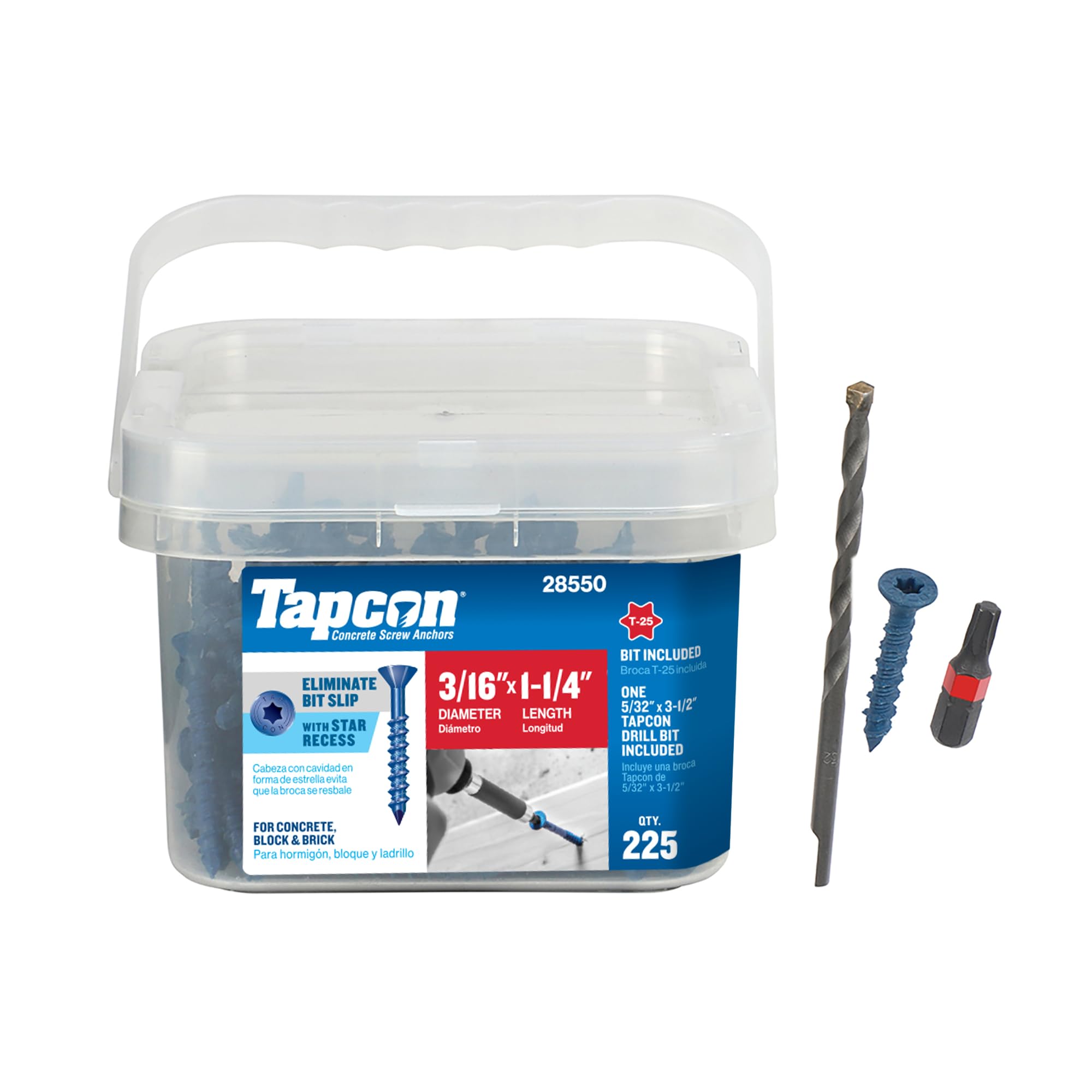 Tapcon Parent Blue Star Head Concrete Anchors