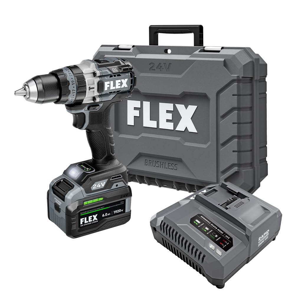 FLEX 24V Brushless 1/2-Inch 2-Speed Hammer Drill Kit