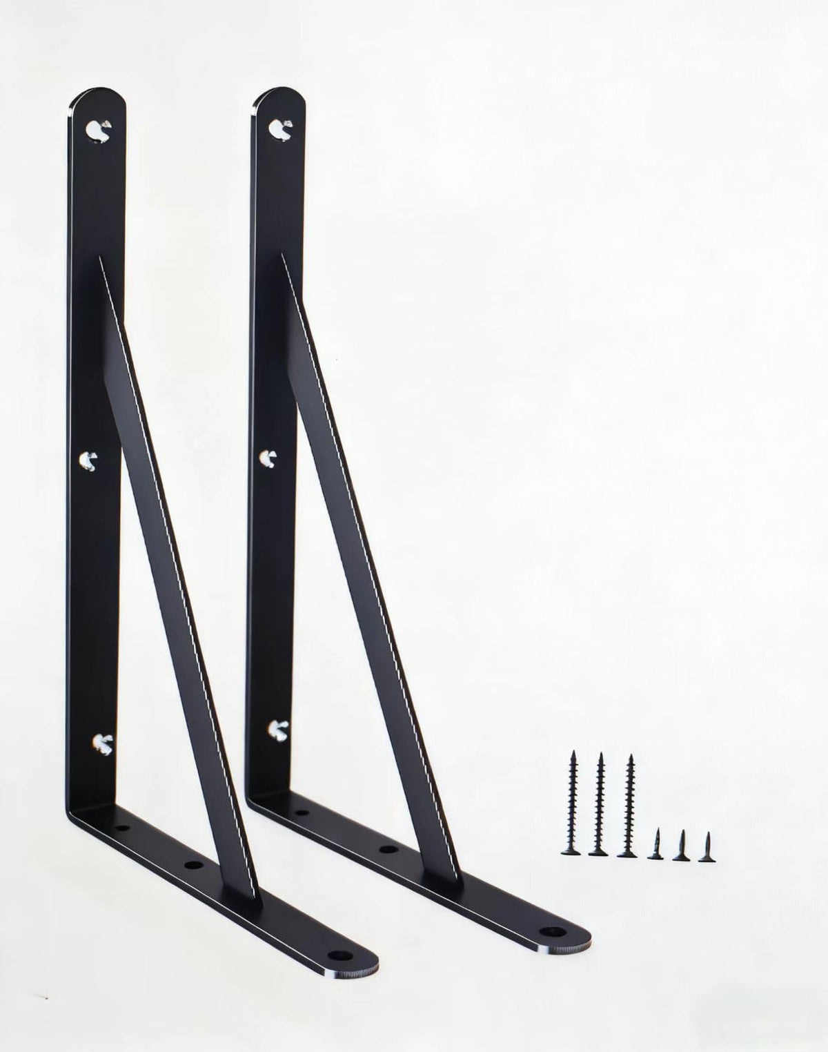 Heavy-Duty Shelf Support Angle Brackets with Screws