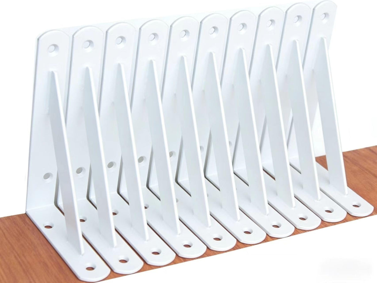 Heavy-Duty Shelf Support Angle Brackets with Screws