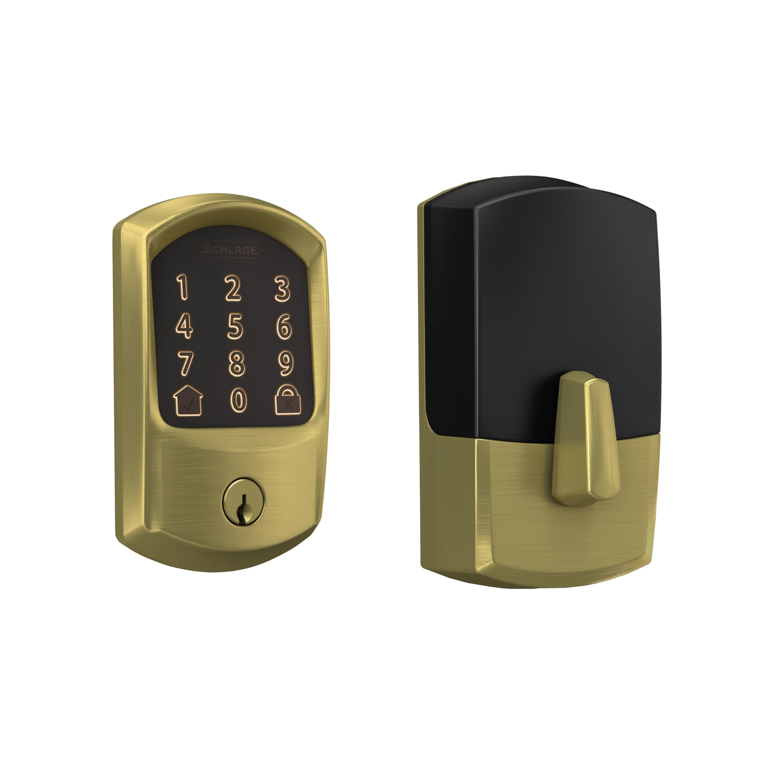 Schlage Encode Smart Wi-Fi Deadbolt Lock with Touchscreen Keypad, Keyless Front Door Entry, App Control, Alexa, Google Home and Airbnb Compatible