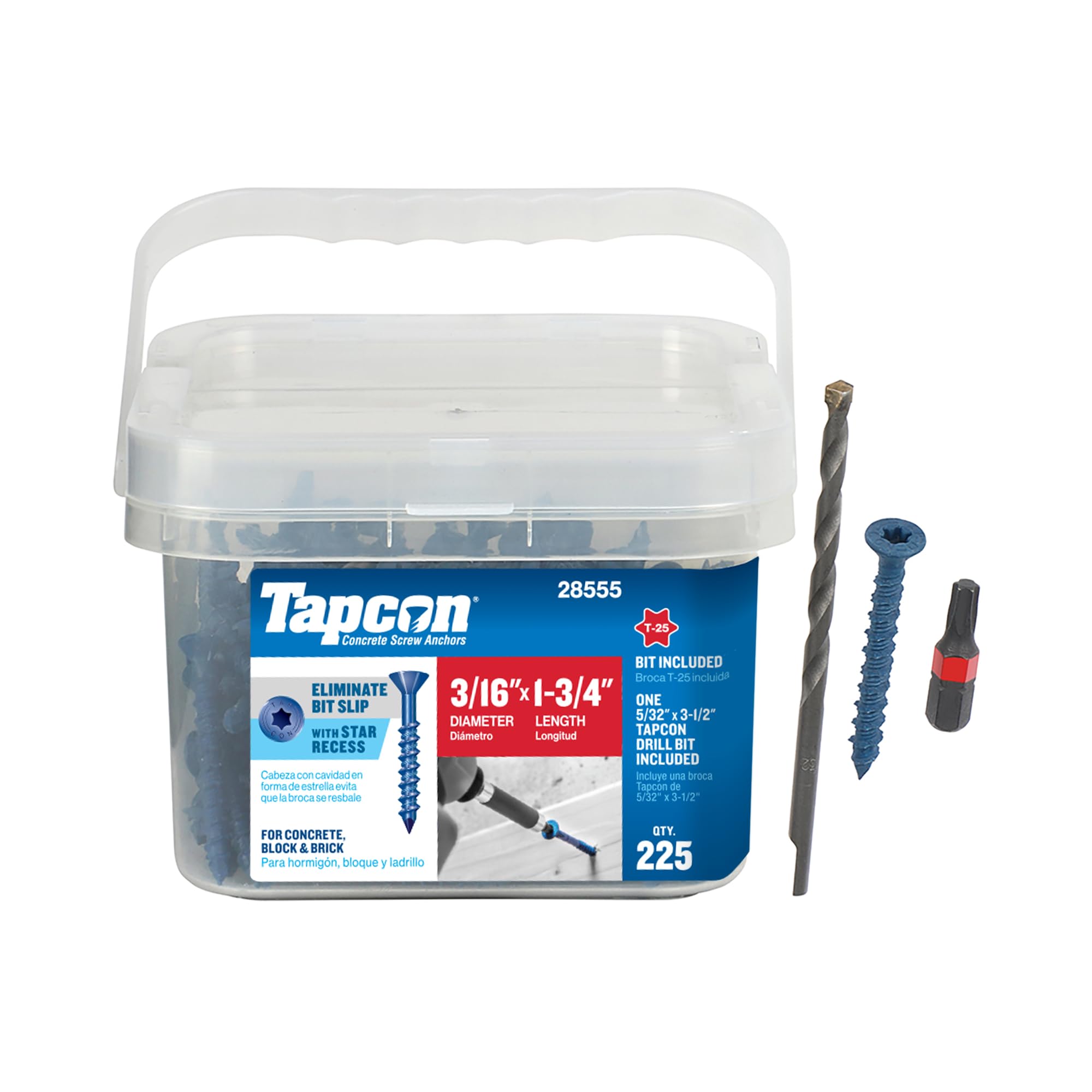 Tapcon Parent Blue Star Head Concrete Anchors