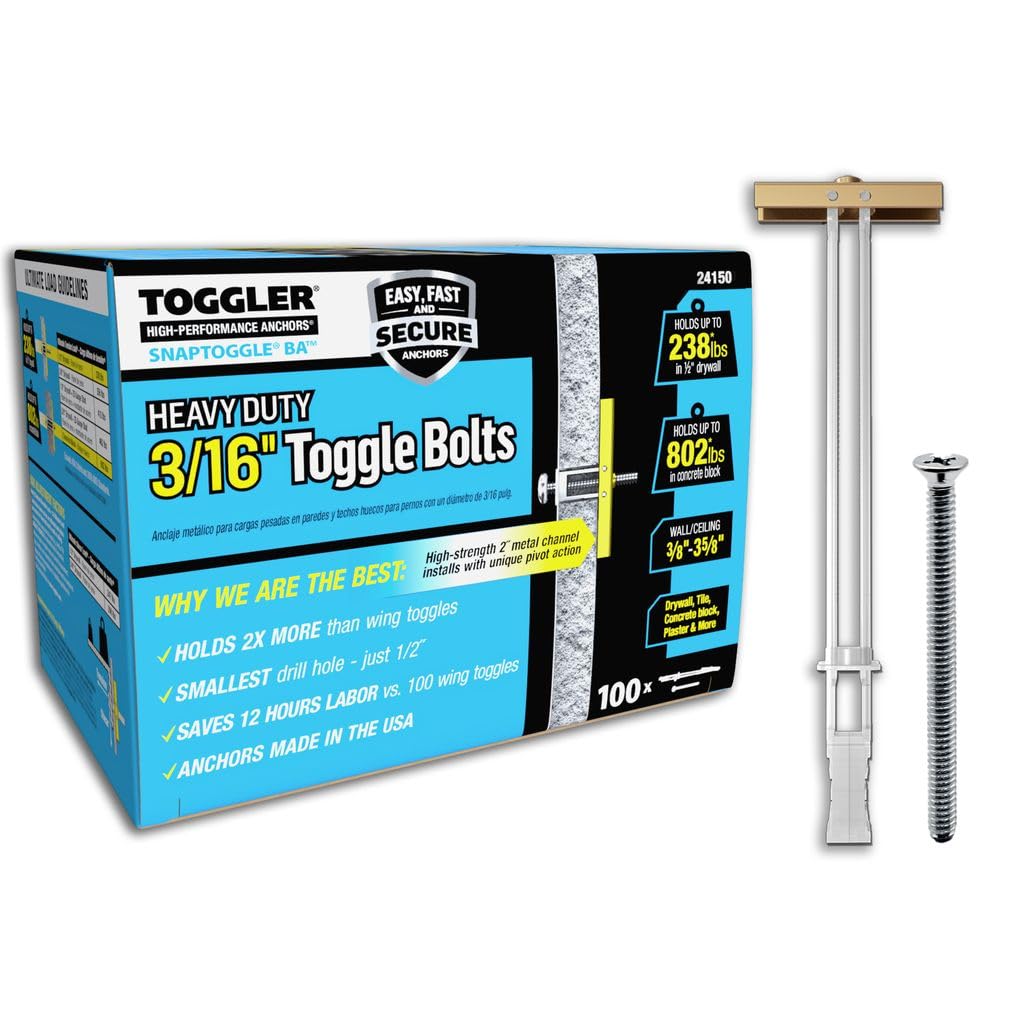 TOGGLER SNAPTOGGLE Heavy-Duty Drywall Toggle Bolt