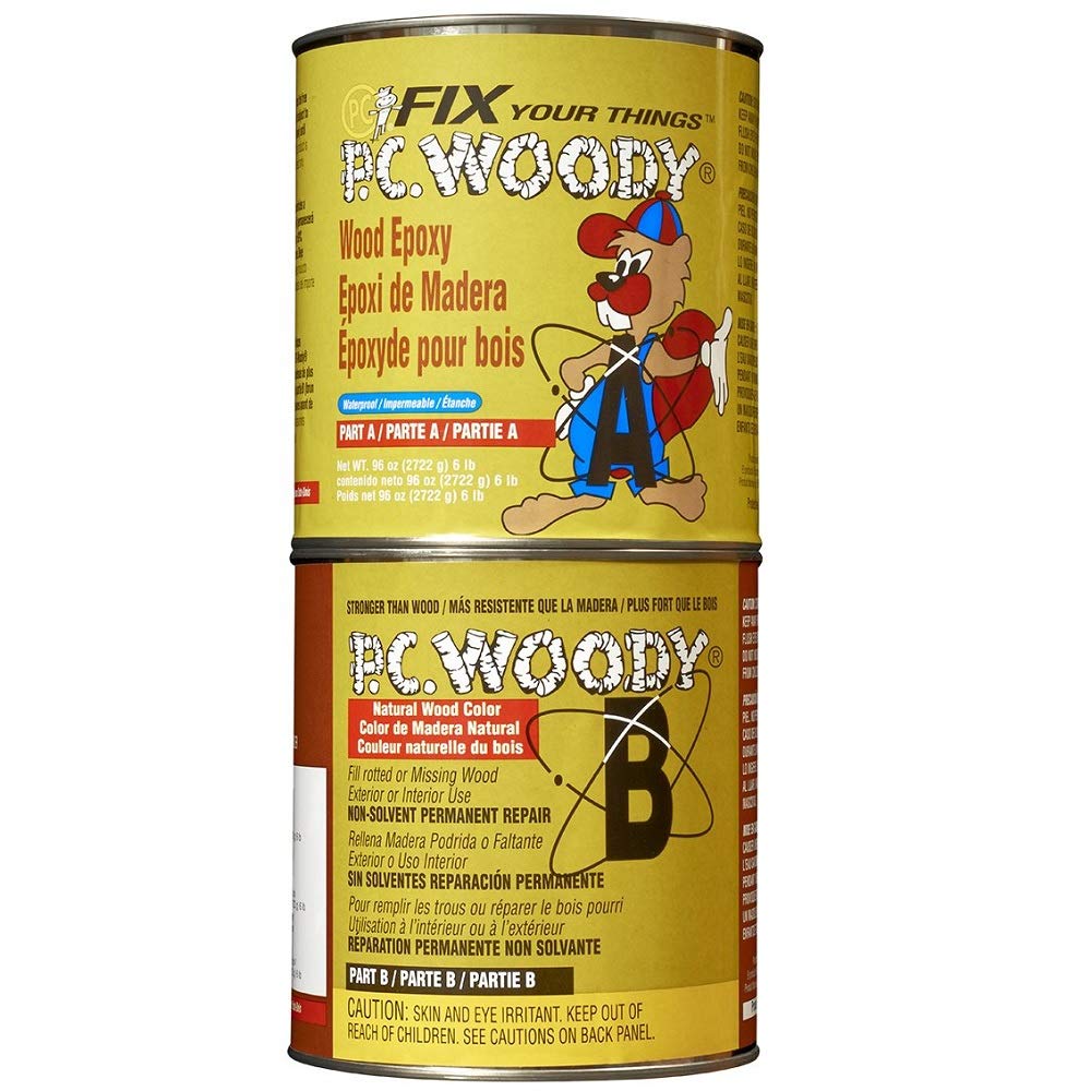 PC-Woody 23334 Two-Part Wood Repair Epoxy Paste 1.5 oz