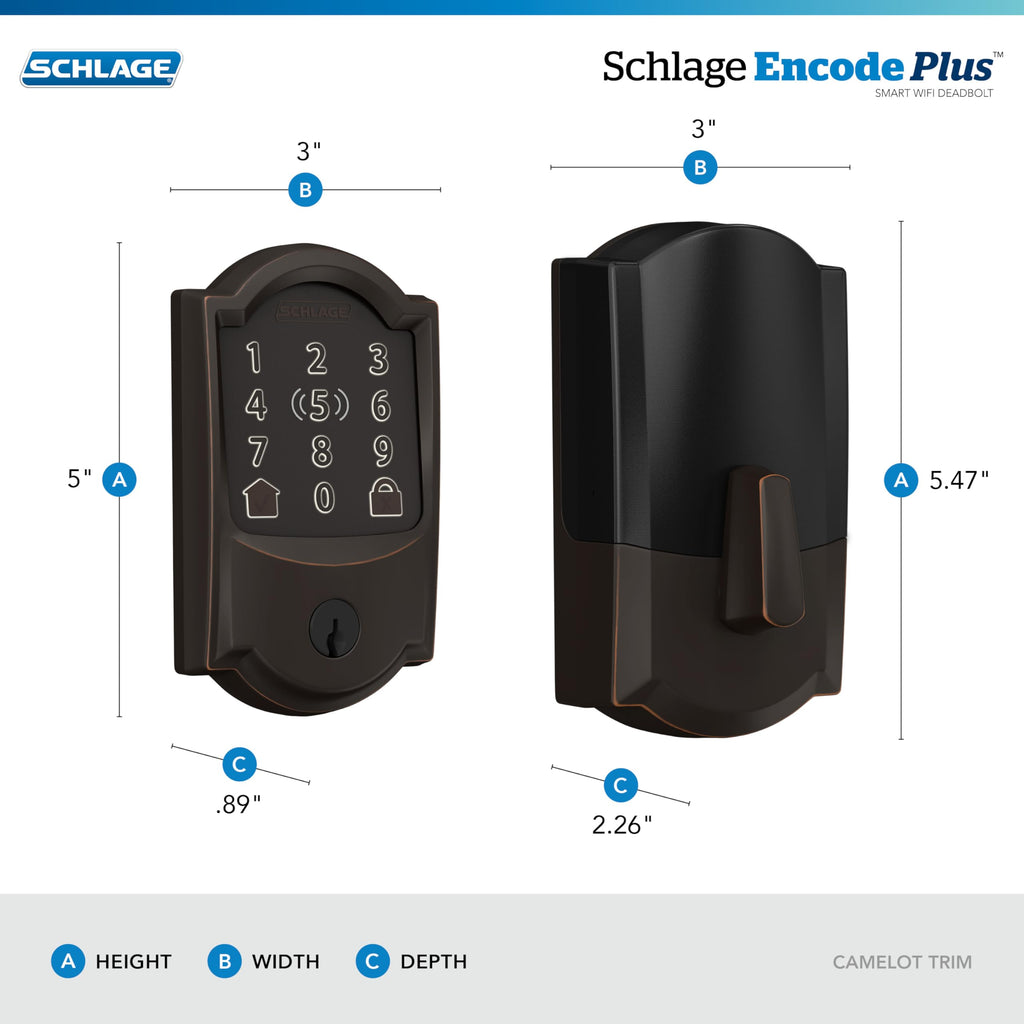 Schlage Wi-Fi Smart Deadbolt Lock with Apple Home Key