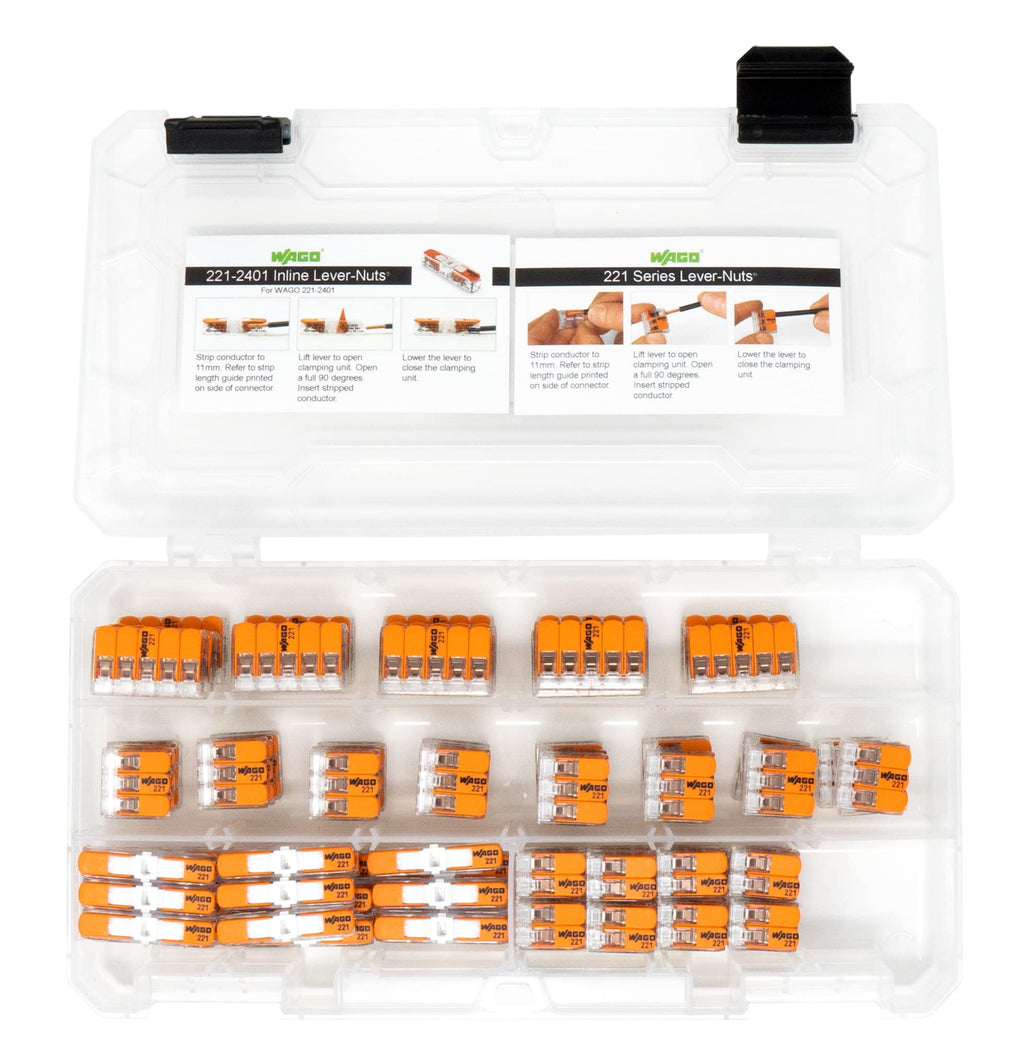 WAGO 221 90-Piece Compact Lever Nut Connector Assortment