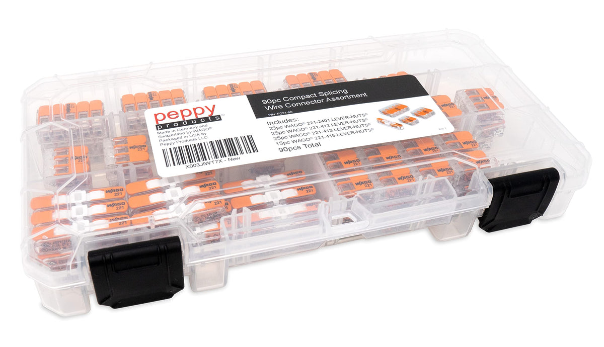 WAGO 221 90-Piece Compact Lever Nut Connector Assortment