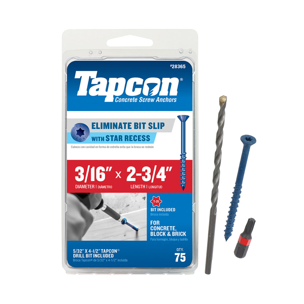 Tapcon Parent Blue Star Head Concrete Anchors