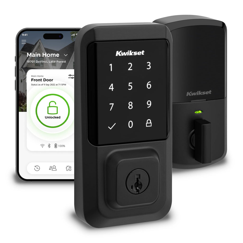 Kwikset Halo Wi-Fi Touchscreen Smart Deadbolt with SmartKey
