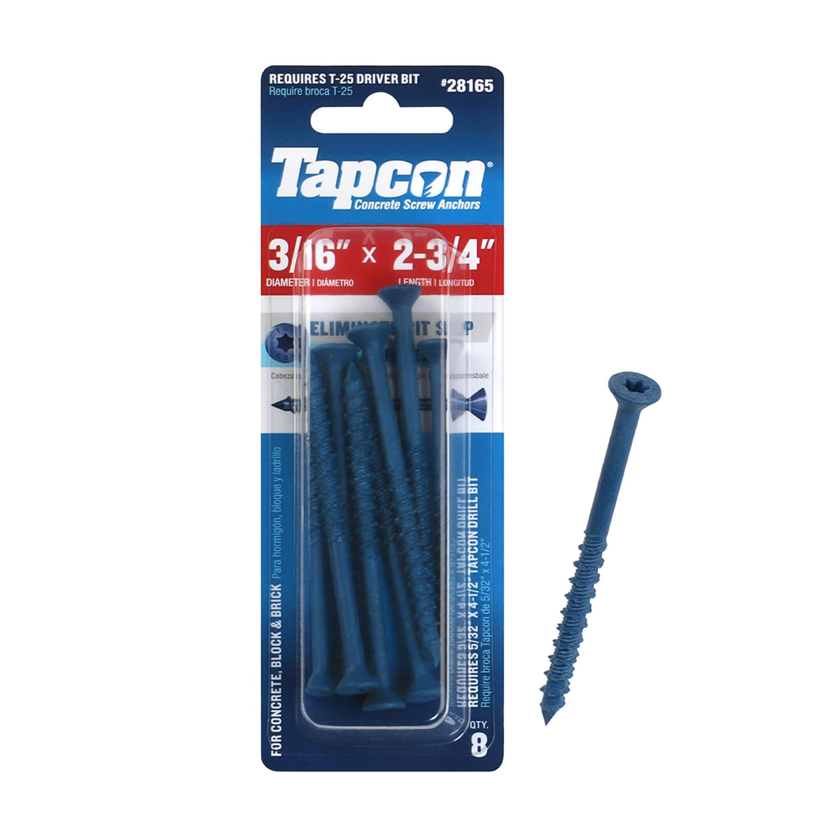 Tapcon Parent Blue Star Head Concrete Anchors