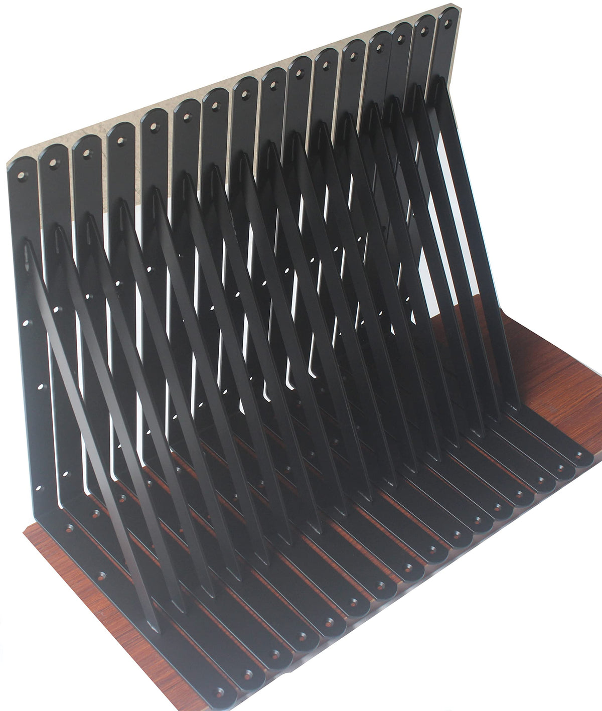 Heavy-Duty Shelf Support Angle Brackets with Screws