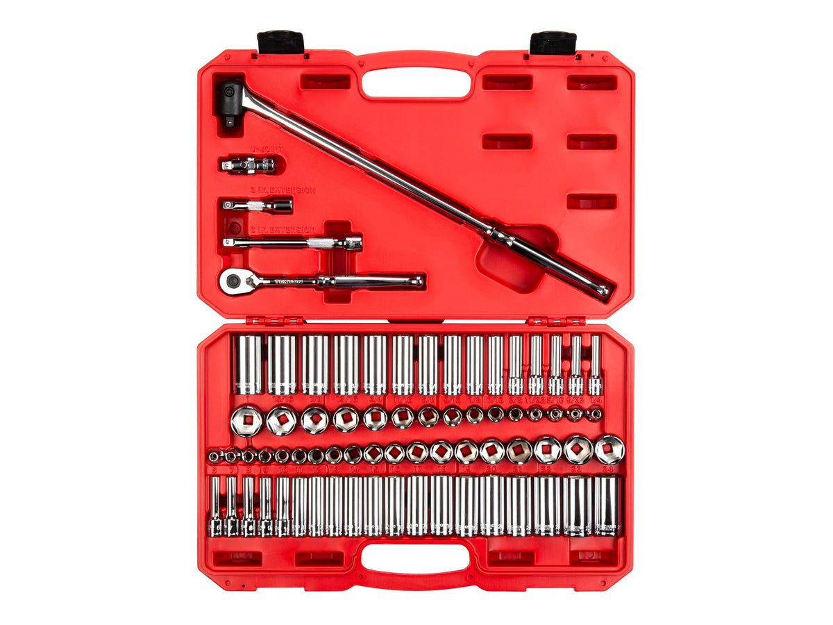 TEKTON 3/8-Inch Drive 6-Point Socket & Ratchet Set
