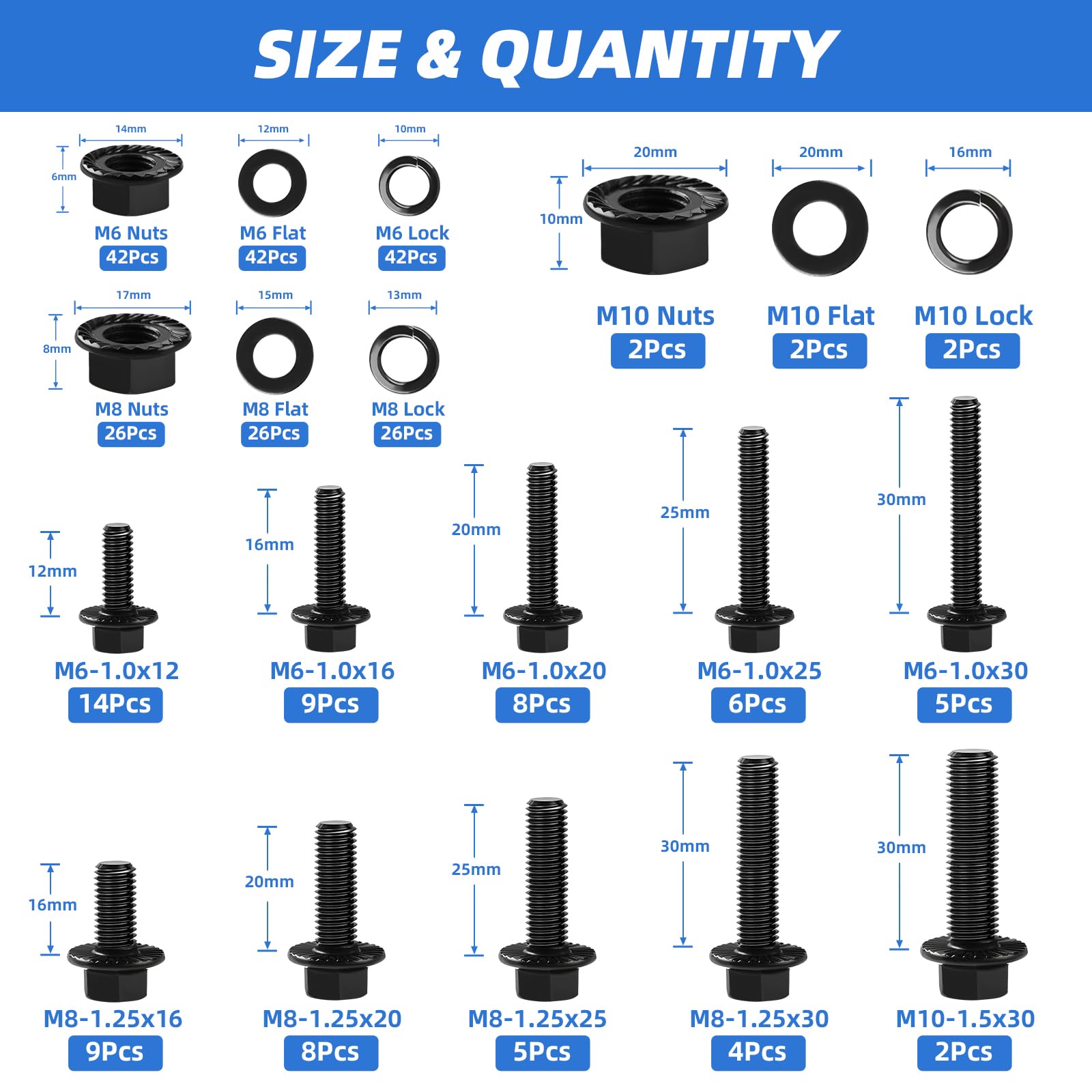 Besitu hex Bolts and Nuts kit