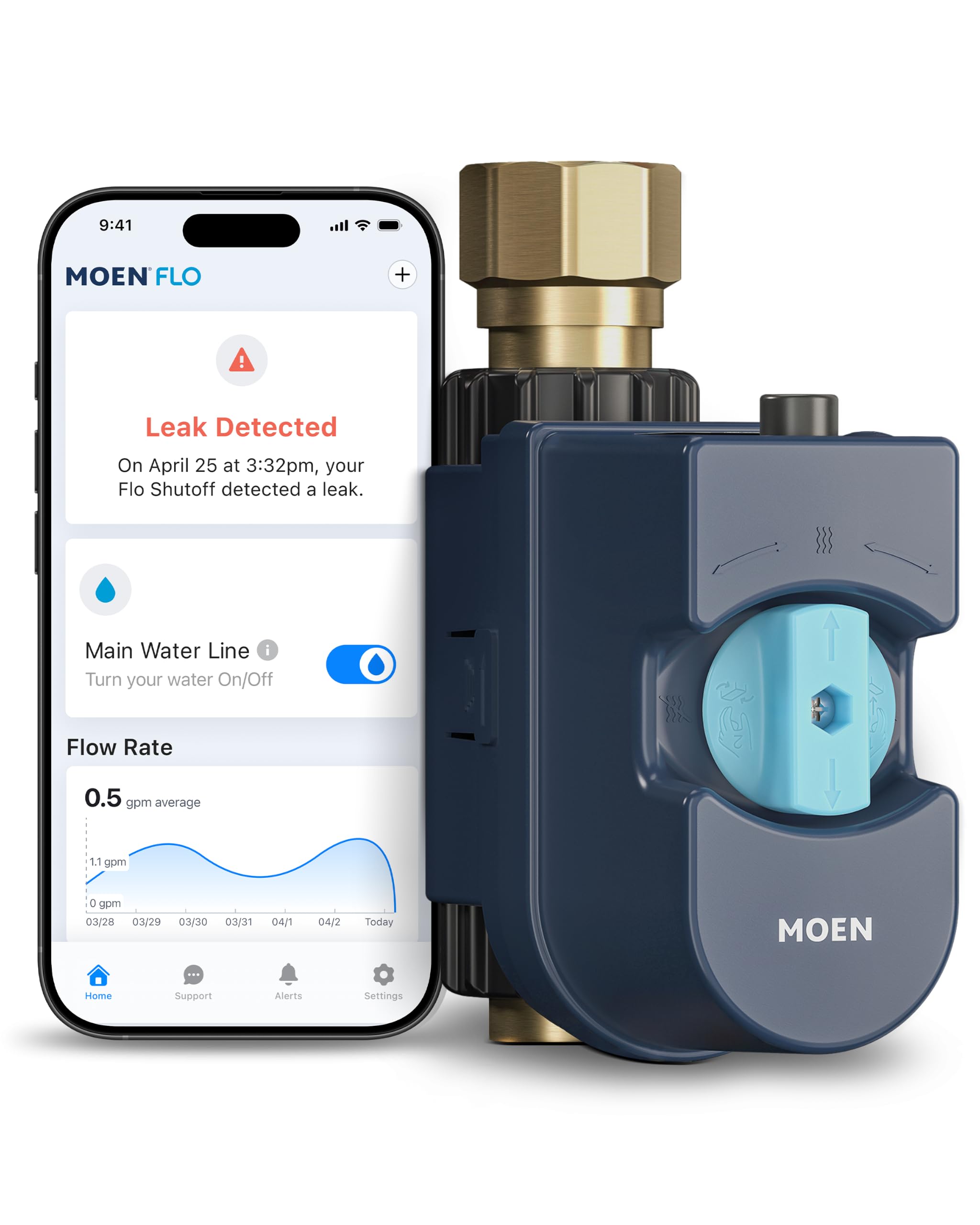 Moen Flo Smart Water Monitor & Automatic Shutoff Valve