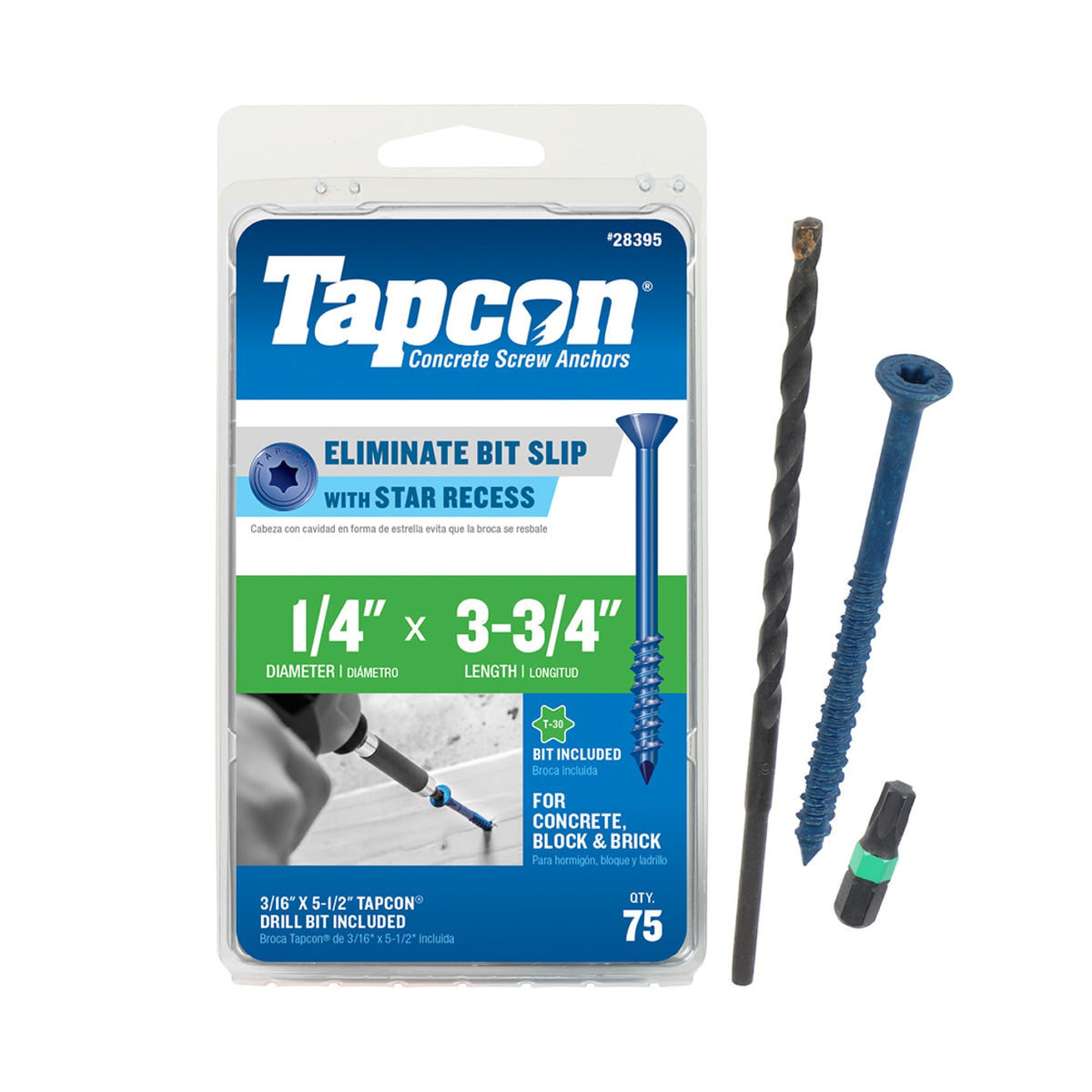 Tapcon Parent Blue Star Head Concrete Anchors