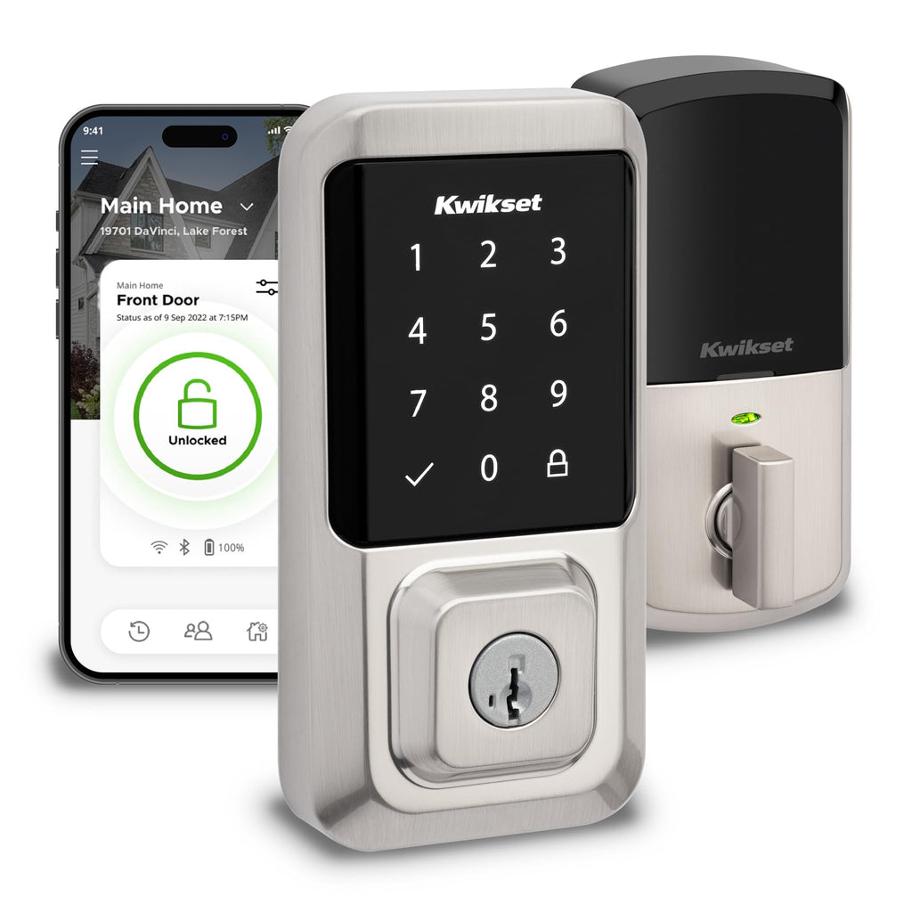 Kwikset Halo Wi-Fi Touchscreen Smart Deadbolt with SmartKey