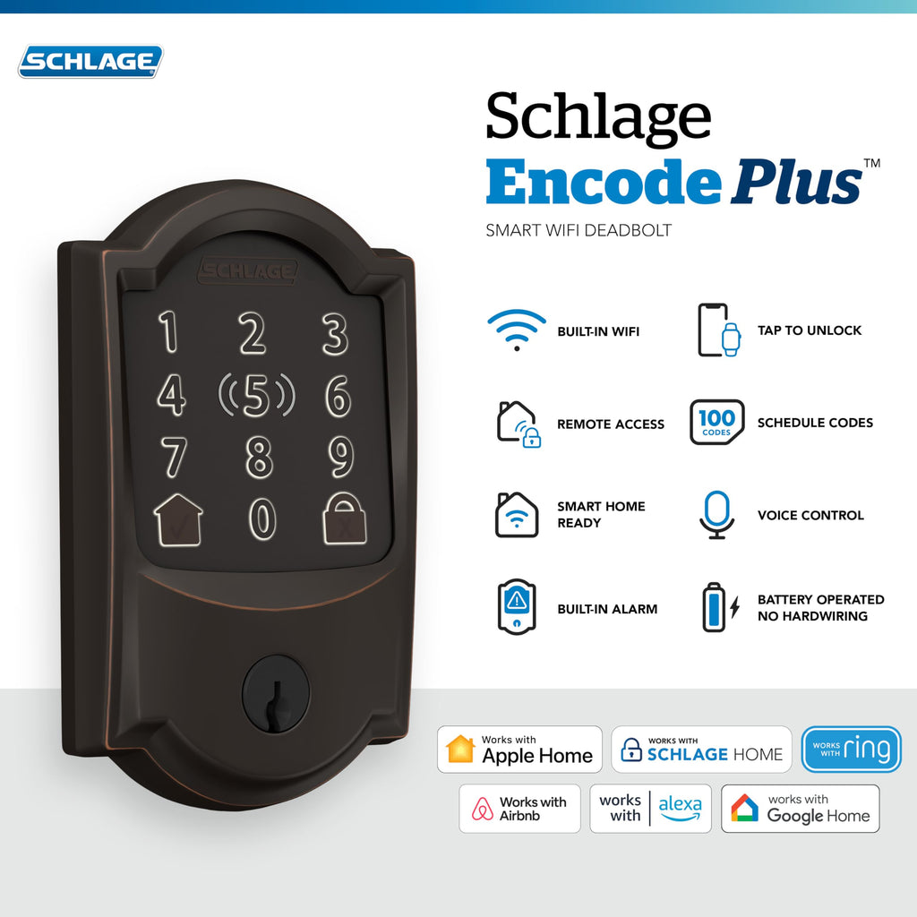 Schlage Wi-Fi Smart Deadbolt Lock with Apple Home Key